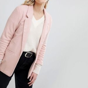 ASOS New Look Ponte Blazer in Pink